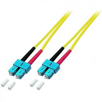 Cable de fibra óptica Duplex SC-SC 9/125µm, OS2, LSOH, 3mm, 7.5m, amarillo