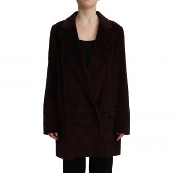 Bordeaux Corduroy Cotton Blazer Oversized Jacket