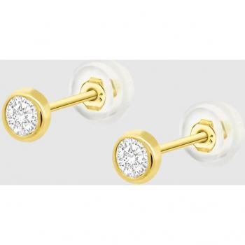 Pendientes Time Road HIN00197/6 Oro 9K Mujer