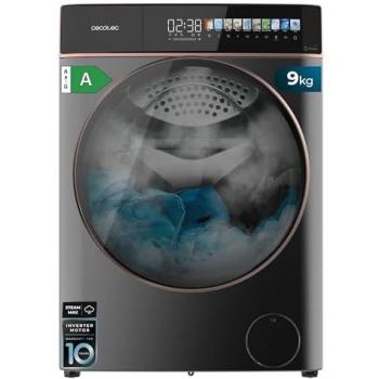 Lavadora Cecotec Bolero DressCode 9900 Inverter FullColor Acero 9kg 1400rpm SteamMax Clase A