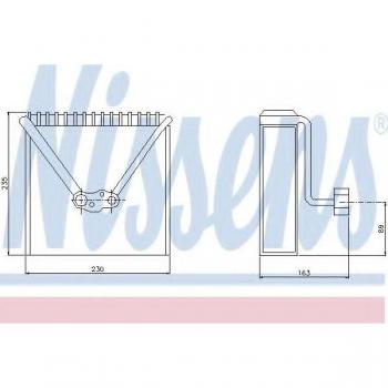 Evaporador de aire acondicionado NISSENS 92234