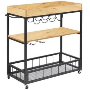 Camarera Botellero Ken - Mueble Auxiliar de Almacenamiento Elegante y Funcional