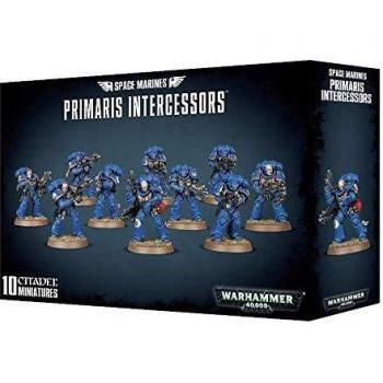 Games Workshop 99000000003 en Space Marines Primaris Intercessors Plastic Kit, Negro