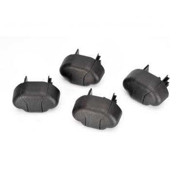 Thule TH50084 Tapas para Barra, 4 Piezas, Negro, Talla Única