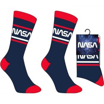 Calcetines adulto/juvenil de Nasa con diseño espacial, material suave y cómodo, talla única adaptable, ideales para uso diario y actividades deportivas