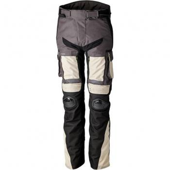 RST Pantalones de Moto Pro Series Ranger Arena-Grafito, Pantalones textiles de motocicleta en color negro, gris y beige, talla XL