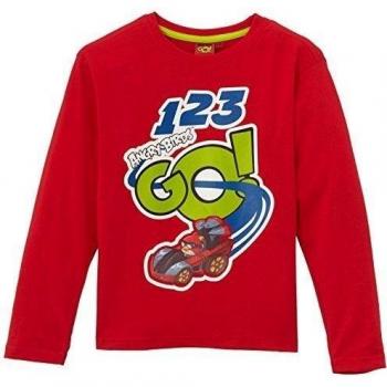 Angry Birds 44ABGON103 - Camiseta de manga larga para niño, Rosso, 4 aos