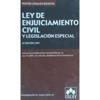 Ley de enjuiciamiento civil y legislacion especial