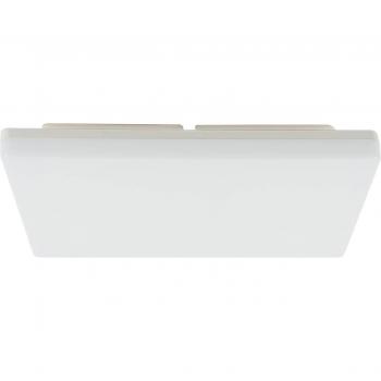 Plafón LED Artin, angular, 33 cm, moderno, blanco, hecho de plástico e.o., para cuarto de baño, 1 llama