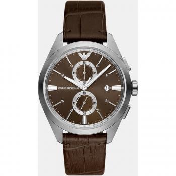 Reloj de hombre Emporio Armani AR11482 cronógrafo de piel LWG marrón