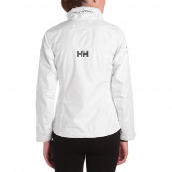 Helly Hansen W CREW MIDLAYER JACKET - Chaqueta impermeable para mujer, color blanco, talla L