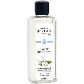 Recambio para Lámpara Catalítica Delicate White Musk 500 ml - Ambientador Maison Berger, Claro