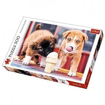 Puzzle 500 Piezas Hora del Helado - Diseño de Perros y Calidad Premium