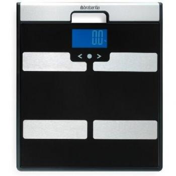 Brabantia 481949 - Báscula con análisis corporal, color negro