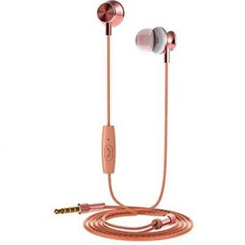 Auriculares Estéreo Intraurales Muvit M1I 3.5mm Oro Rosa