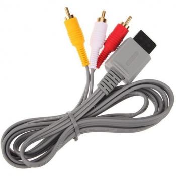Cable AV Wii a RCA de Audio y Video Compuesto para Nintendo Wii - Conecta tu consola Wii a tu TV - 1,8m