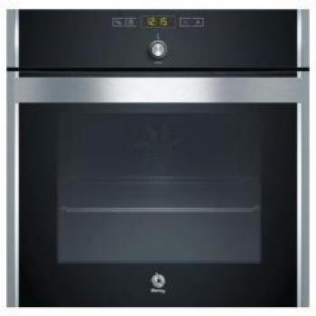 Horno Eléctrico Integrado Balay 3HB558NF, Medio, Multifunción con 7 Funciones, Pirolítico, Apertura Abatible, Acero Inoxidable y Negro