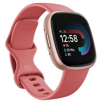 Fitbit Versa 4 Smartwatch Rosa Arena/Cobre con GPS Integrado, Pantalla Táctil Digital, Compatible con Android e iOS, Autonomía de hasta 6 días