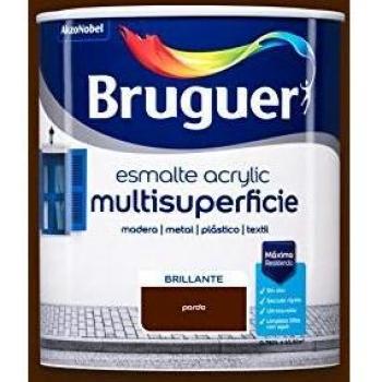 Bruguer Acrylic Multisuperficie Esmalte al agua Brillante Pardo 750 ml