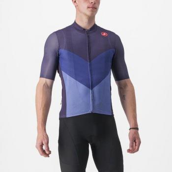Maillot Castelli Endurance Pro 2 de manga corta lila azulado para hombre