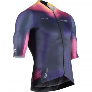 Maillot de Ciclismo X-Bionic Corefusion Aero Manga Corta Lila Rosa para Hombre