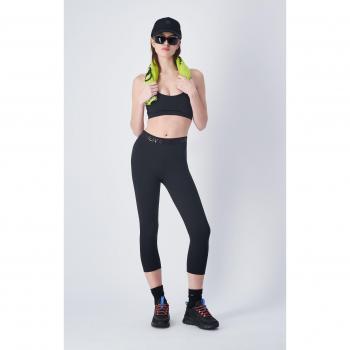 Leggings Capri Elásticos de Rendimiento Champion Negros