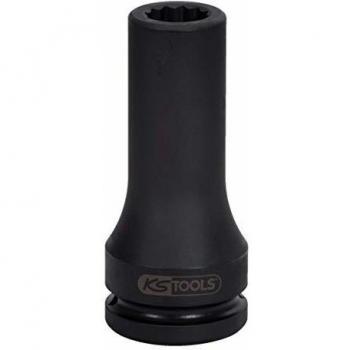 Llave de vaso de impacto para culatas 3/4, dodecaedra entrecaras 19 KS Tools