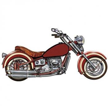 Placa de pared moto en metal Signes Grimalt 59x29 cm