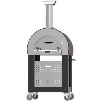 Base para Horno de Leña para Pizza Exterior 5 Minutos con Ruedas Alfa Forni - Color Negro