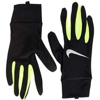 NIKE Guantes de running para hombre Lightweight Tech 054, color negro, amarillo y plateado, Hombre, N.RG.M0.054.XL, negro/amarillo/plateado., extra-large
