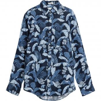 Gant Reg Linen Printed Shirt