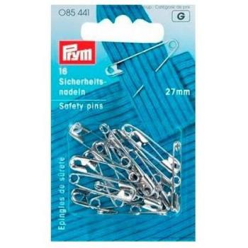 Prym Safety Pins, Metal, Sliver, 9.3 x 5.7 x 0.7 cm
