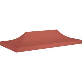 Techo de Carpa para Celebraciones vidaXL 6x3 m 270 g/m² Color Beige, Marrón, Negro y Terracota