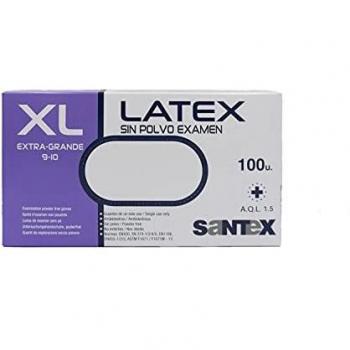 BSPOT Guantes de Latex , Talla XL - Para examen , sanitario , higiene , limpieza , alimentación , desechables y sin polvo. Caja 100 Unidades