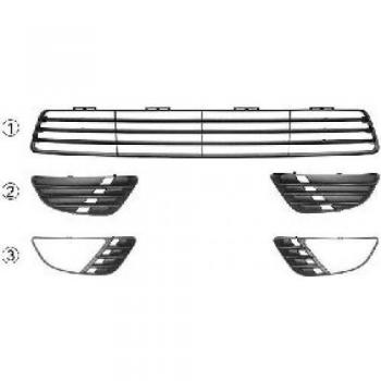 Rejilla de Ventilación Inferior Central para Ford Fiesta 2002-2005 - Parachoques Van Wezel 1805590