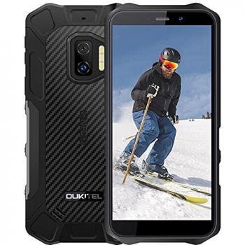 Telefono Móvil Resistente OUKITEL WP12 Pro, Android 11 4GB RAM 64GB ROM, 13MP + 5MP Cámara Rugged Smartphone, 5.5''HD Impermeable IP68 Robusto, Batería 4000 mAh Dual SIM Antigolpes Movil, NFC, Negro