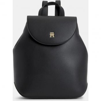 Tommy Hilfiger Elegant Black Backpack with Adjustable Straps, Female, ONE SIZE, Black Polyester