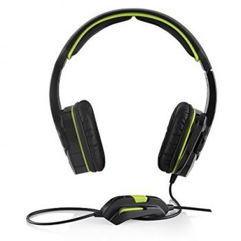 Modecom MC-829 Alien Binaurale Diadema Negro, Verde Auricular con micrófono - Auriculares con micrófono