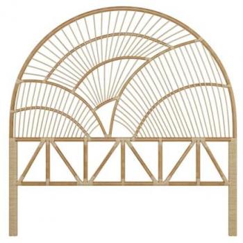 Cabecero de ratán natural Séléné 140 cm - Diseño contemporáneo