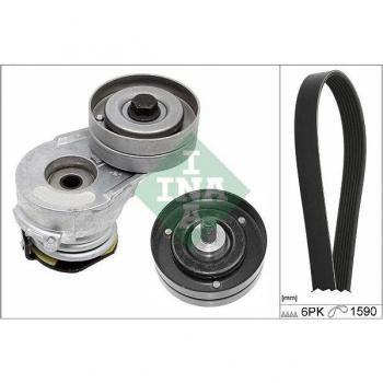 Juego de correas trapeciales poli V INA V-Ribbed Belt Set 529 0345 10