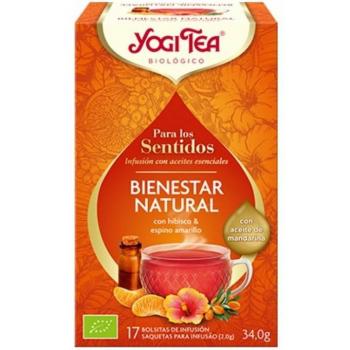 Yogi Tea Para los Sentidos Bienestar Natural Infusión 17 Bolsitas