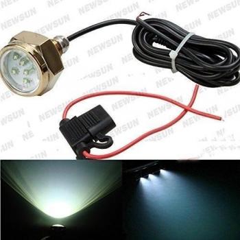 NEWSUN 27 W de alta potencia LED de luz bajo el agua Yacht Marina Barco de luces LED Tapón Impermeable IP68, 1800LM Tapón luces LED blanco