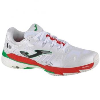 Zapatillas de pádel Joma Slam 2202 hombre blanco rojo, modelo TSLAMW, para tierra batida