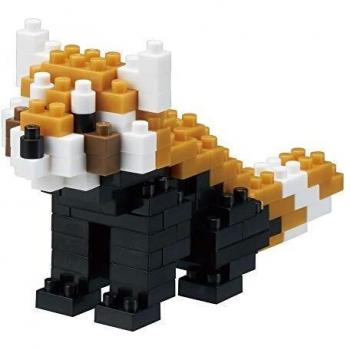 Nanoblock - Panda Rojo - Kit de construcción de 130 piezas
