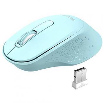 VicTsing Ratón Inalámbrico Silencioso, Mini Portátil 2.4G con Receptor, Ergonómico, 1600 dpi, Compatible con PC, Tableta, Computadora Portátil - Verde