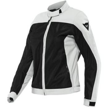 Dainese Chaqueta Sevilla Air Tex Lady Moto Mujer Ligera y Versátil - Chaqueta textil de motocicleta para damas - Color Negro Gris (Talla 46)