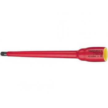 Inserto de llave de cubo Hazet 8802KV-LG-T30, cuadrado hueco 10 mm (3/8), perfil interior Torx T30, aislado