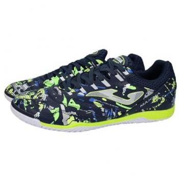 Zapatillas de fútbol sala Joma Maxima 2433 marino amarillo flúor, tipo: zapatillas de running y pista cubierta, características: color marino con detalles en amarillo flúor, talla 45