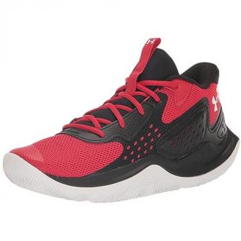 Under Armour Zapatillas de baloncesto unisex Jet '23, color rojo, talla 40 EU