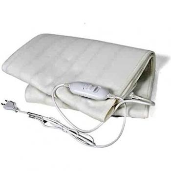 Calientacamas Eléctrico 60W Poliéster Blanco 150X80x2 Cm
